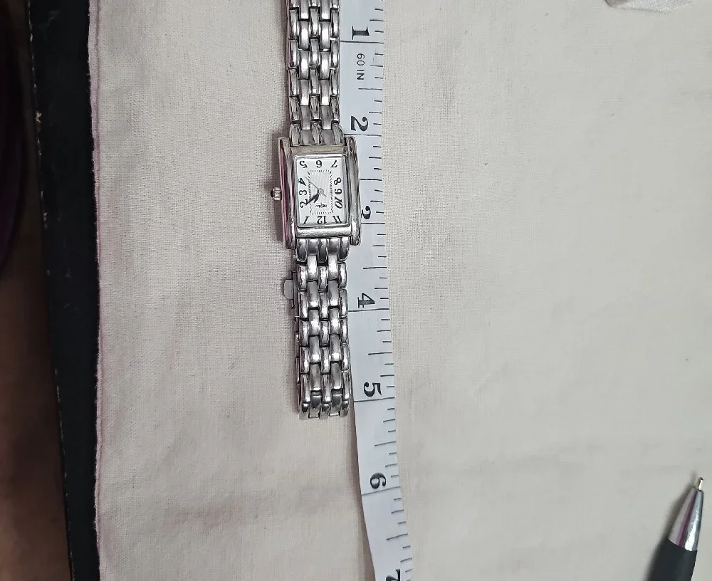 Vintage Mossimo Silver Tone Rectangular Tank Watch - Y2K Style